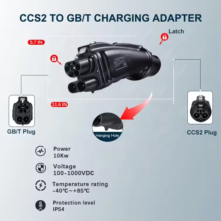 Dc Ccs2 to Gbt Adapter Combo 2 - Gb/T To Ccs2 200A Fast Charging Adapter ulasan dan harga