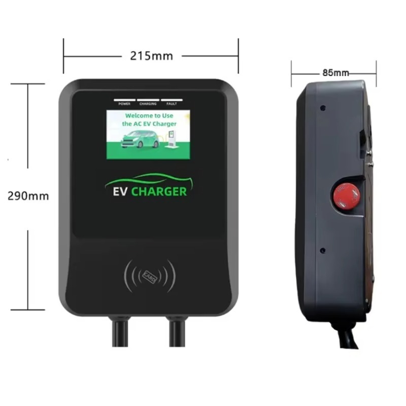 Wallbox 22kW EV Charging Stati - 22Kw Wallbox Type 2 Ocpp Rfid ulasan dan harga